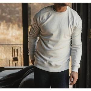NEW THE NORMAL BRAND puremeso everyday crewneck sweatshirt in gray